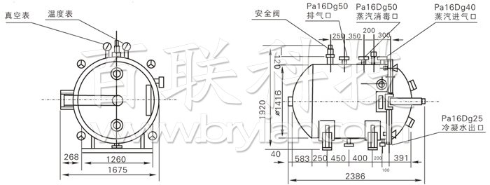 圓形靜態(tài)真空干燥機結(jié)構(gòu)示意圖 圓形靜態(tài)真空干燥機結(jié)構(gòu)示意圖